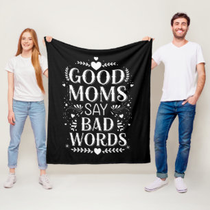 Manta Polar Buenas mamás dicen malas palabras divertido día de