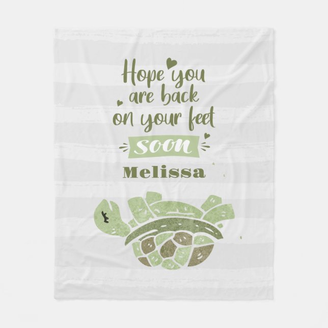 Manta Polar Bueno desea simpatía personalizada (Anverso)