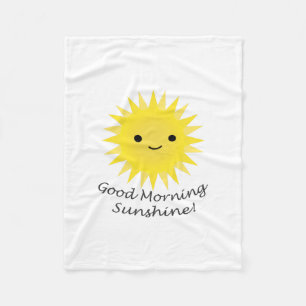 Manta Polar Buenos días Sunshine Cute Kawaii Sun