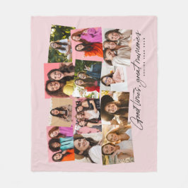 Manta Polar Buenos tiempos grandes recuerdos 12 collage de fot