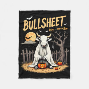 Manta Polar Buey Fantasma Halloween Pun Con Jack O’ Lan