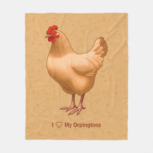 Manta Polar Buff Orpington Chicken Hen (Anverso)