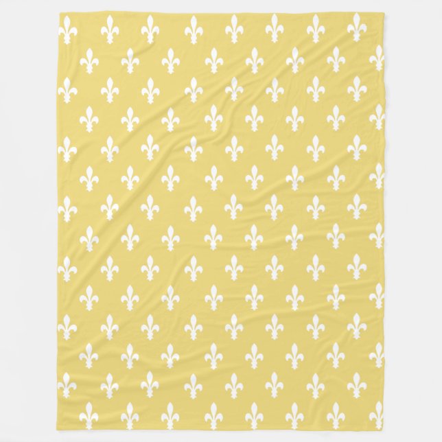 Manta Polar Buff Victorian Fleur de Lys (Anverso)
