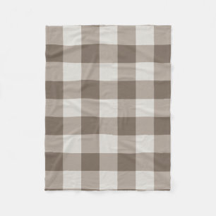 Manta Polar Buffalo Check Beige Cream Ivory Gingham