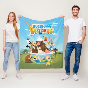 Manta Polar BUGS BUNNY BUILDERS™ Crema de hielo de Looney Bui