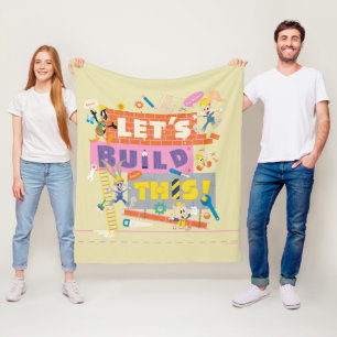 Manta Polar BUGS BUNNY BUILDERS™  Sitio de trabajo "Let's Buil