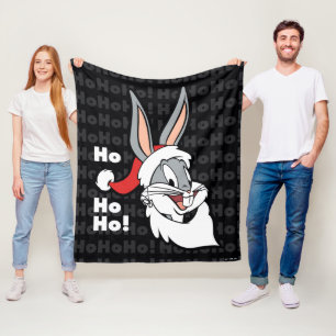 Manta Polar BUGS BUNNY™ Santa "¡Ho Ho Ho!"