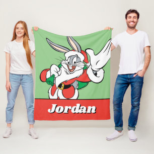 Manta Polar BUGS BUNNY™ Santa Waving