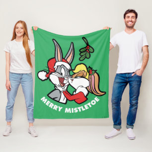 Manta Polar BUGS BUNNY™ y Lola "Merry Mistletoe"