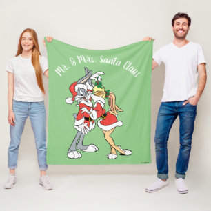 Manta Polar BUGS BUNNY™ y Lola Mistletoe Kiss
