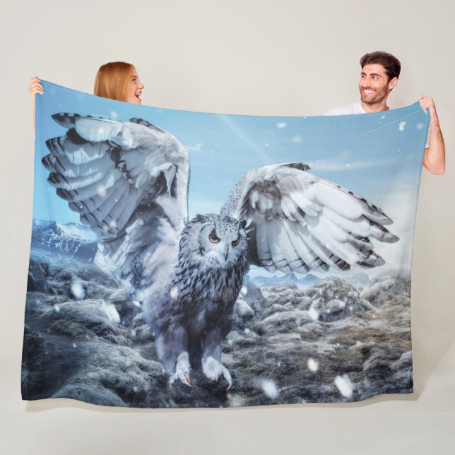 MANTA POLAR BÚHO DE LA NIEVE (In situ)