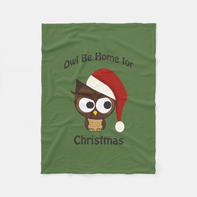 Manta Polar ¡Búho será el hogar de los Navidades! (Anverso)