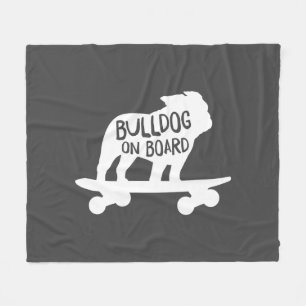Manta Polar Bulldog a bordo   Skateboarding Dog Silhouette