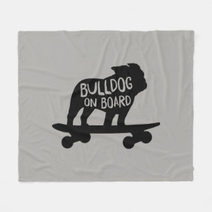 Manta Polar Bulldog a bordo   Skateboarding Dog Silhouette