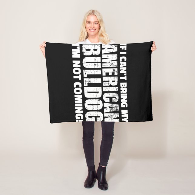 Manta Polar Bulldog americano Bulldog inglés Lover Gift (In situ)