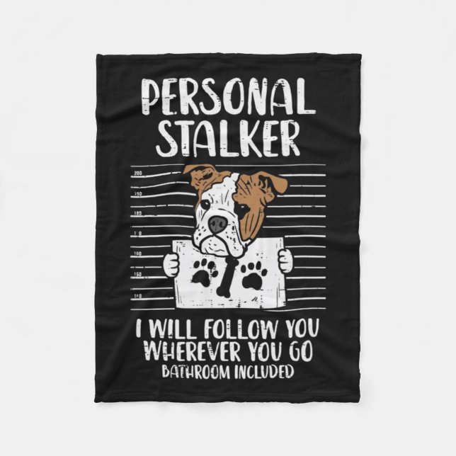 Manta Polar Bulldog de Stalker en inglés (Anverso)