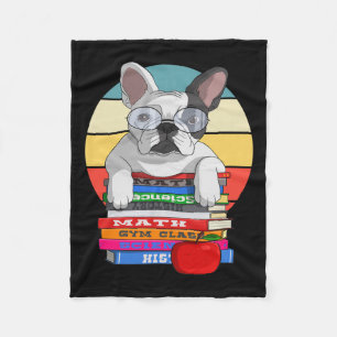 Manta Polar Bulldog De Vuelta Al Colegio De La Librería