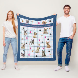 Manta Polar Bulldog francés