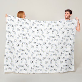 Manta Polar Bulldog francés Daisy Fleece Blanket