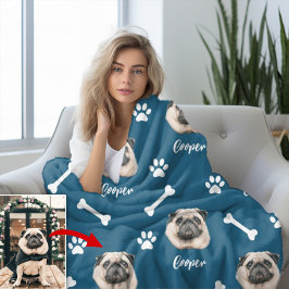 Manta Polar Bulldog francés, Mascota personalizado de Ocean Bl