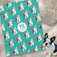 Bulldog francés Personalizado de perro lindo monog