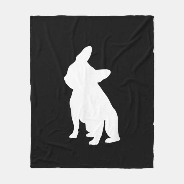 Manta Polar bulldog francés simple | regalo lindo de frenchias (Anverso)