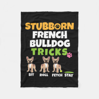 Manta Polar Bulldog francés trucos I Perro Lover I Fun Frenchi