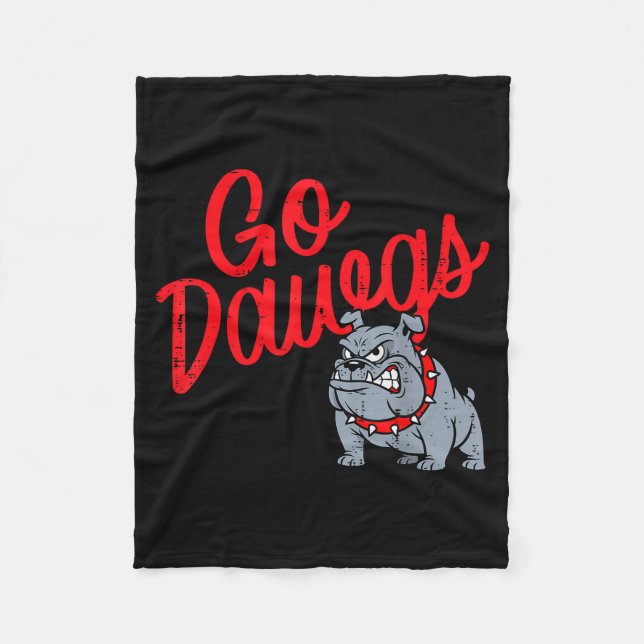 Manta Polar Bulldog Go Dawgs Girls Youth Teen Boys Kids Men Wo (Anverso)