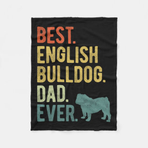 Manta Polar Bulldog inglés papá perro nunca papá padre 39 día