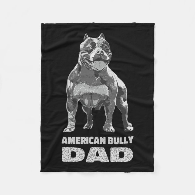 Manta Polar Bulldog Perro Amante Americano (Anverso)