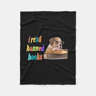 Manta Polar Bulldog que leo libros prohibidos