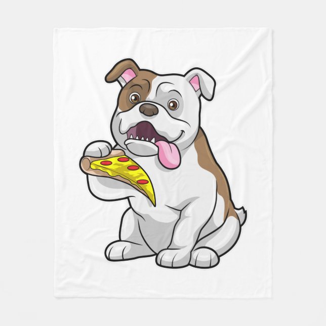 Manta Polar Bulldog with Piece of Pizza (Anverso)