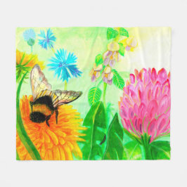 Manta Polar Bumblebee en dandelion