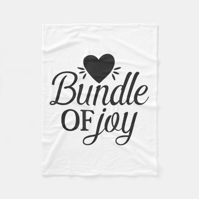 Manta Polar Bundle Of Joy Love Quote Cute Motivation  (Anverso)
