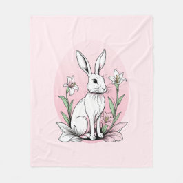 Manta Polar Bunny and Lilies