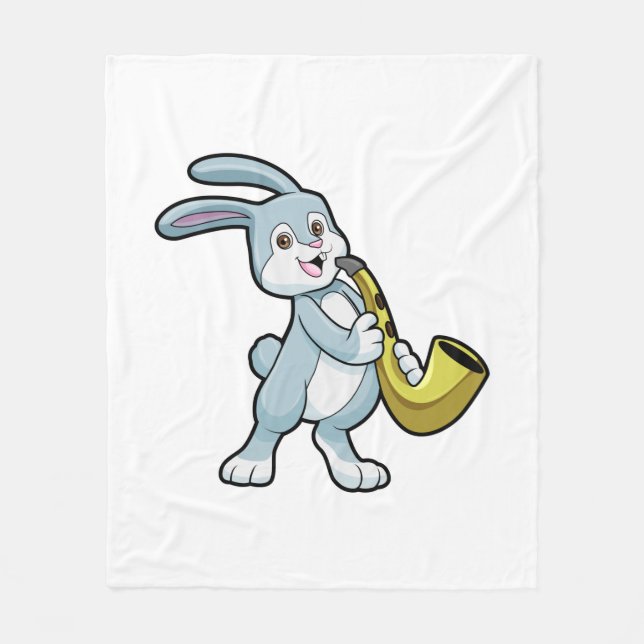 Manta Polar Bunny at Music con saxofón (Anverso)