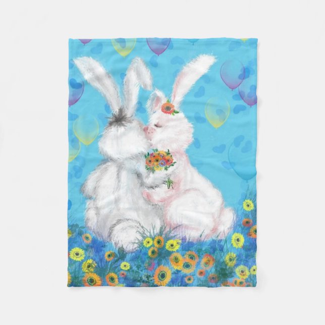Manta Polar Bunny Baby Fleece Blanket (Anverso)