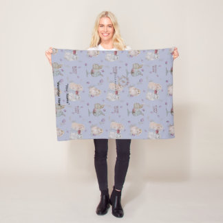 Manta Polar Bunny Buddies Baby Fleece Blanket