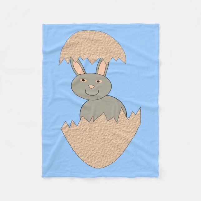 Manta Polar Bunny Hatching de Egg Weird Fleece Blanket (Anverso)