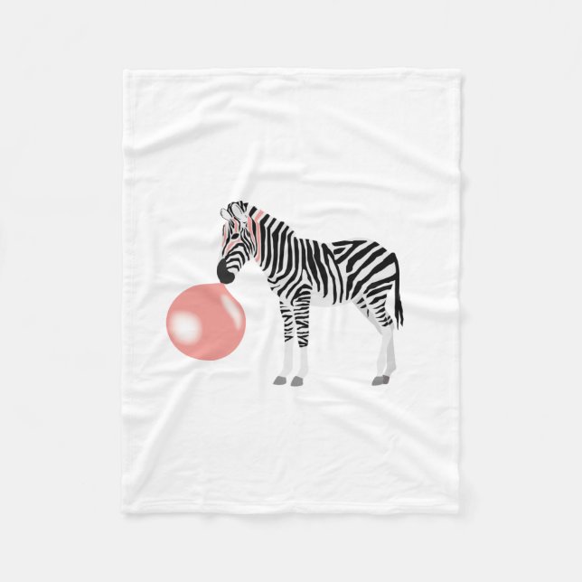 Manta Polar Burbuja Gum Zebra (Anverso)