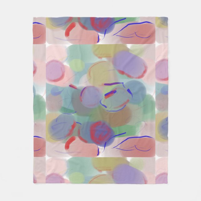 Manta Polar Burbujas abstractas (Anverso)