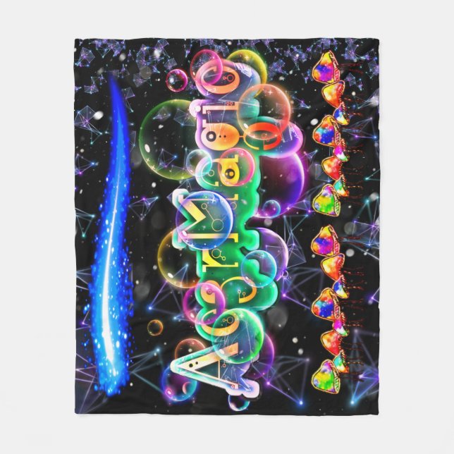 Manta Polar Burbujas de Fiesta Ac3rMagic (Anverso)