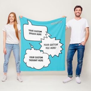 Manta Polar Burbujas de texto y discurso de nombre del persona