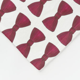 Manta Polar Burgundy Bowtie Boda Groom Bacheler Party