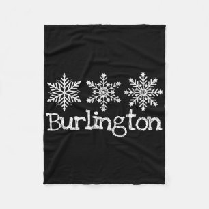 Manta Polar Burlington Vermont Snowflakes Ski Skier Rus