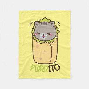 Manta Polar Burrito del gatito de Purrito