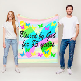 MANTA POLAR BUTTERFLY 85TH BIRESSINGS FLEECE BLANKET