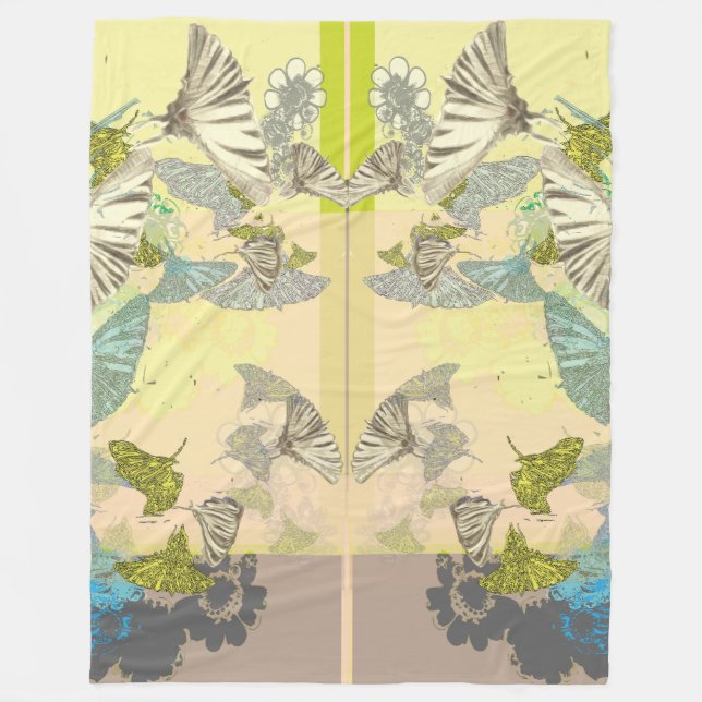 Manta Polar Butterfly Fleece Blanket (Anverso)