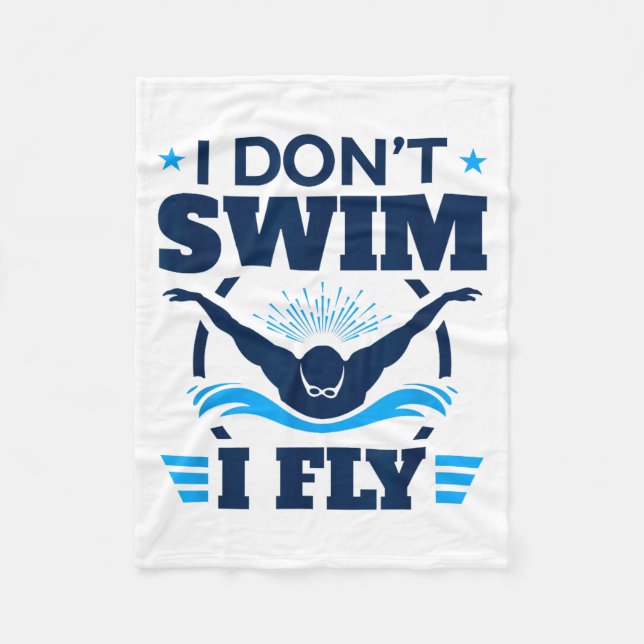 Manta Polar Butterfly Stroke Swimmer I Don't Swim I Fly  (Anverso)