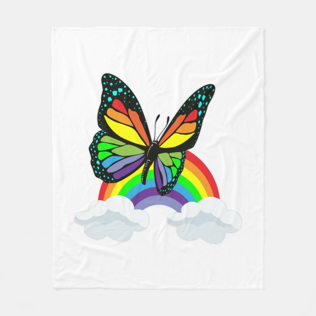 Manta Polar Butterfly with Rainbow (Anverso)